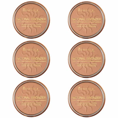 Pack of (6) New Rimmel Natural Bronzer, Sunshine 020 0.49 Ounce - Image 1 of 2