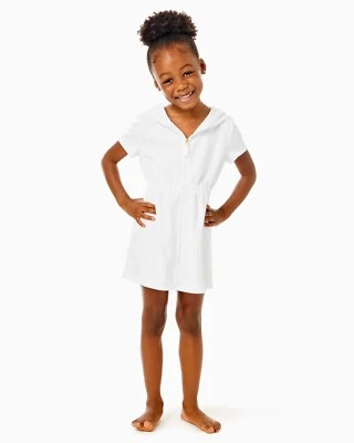 LILLY PULITZER NIÑAS CHAPELINA ENCUBRIMIENTO, Blanco, NUEVO CON ETIQUETAS, XS (2/3) K13 Foto 1 de 2