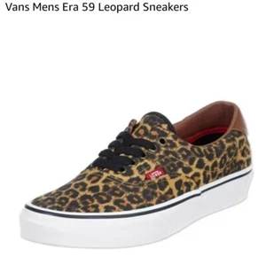 VANS Era 59 Authentic Canvas Leopard Lace-Up Low Top Unisex Sneaker Shoes W9/M7½ - Picture 1 of 16