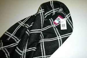Poncho avvolgente Vince Camuto designer CAVIR aperto davanti maglia morbida nero topper - 100x68 - Foto 1 di 11