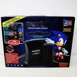 CONSOLA DE JUEGOS INALÁMBRICA ATGAMES SEGA MEGA DRIVE REACTOR EN CAJA 50 VIDEOJUEGOS - Imagen 1 de 12