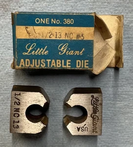 Little Giant Adjustable Thread Die 1/2" - 13 NC (NOS) - Picture 1 of 3