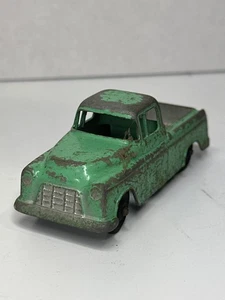 Vintage Tootsietoy Chevy Cameo Carrier camion pressofuso verde USA anni 50 auto giocattolo - Foto 1 di 8