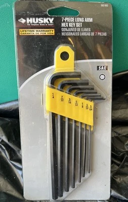 Husky SAE Hex Key Long Arm  Set (7-Piece) New ` - Image 1 of 4