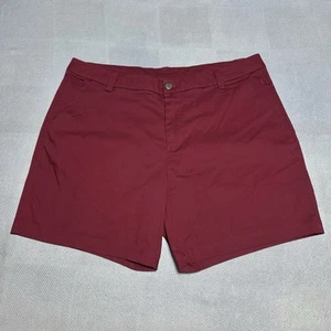 Lululemon Commission Shorts Size 36 Slim Fit Chino Oxblood Stretch ABC Design - Bild 1 von 11