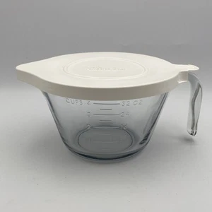 Pampered Chef 4 Tassen Glas Messen Rühren Teig Schüssel mit Deckel Vintage Klassiker - Bild 1 von 10