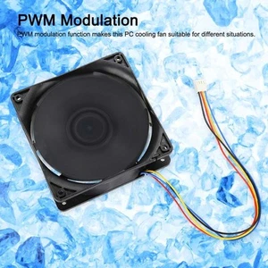 12V 7000RPM 5Blade PC Mining Machine Cooling Fan 120MM Portable - Afbeelding 1 van 12