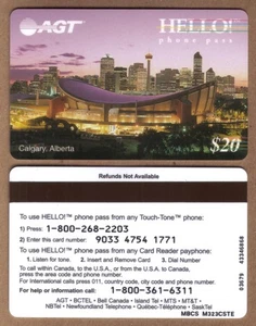 $20. ¡Hola! Saddledome & Skyline Calgary Alberta (Mag Stripe) ¡SELLADO! Tarjeta telefónica - Imagen 1 de 1