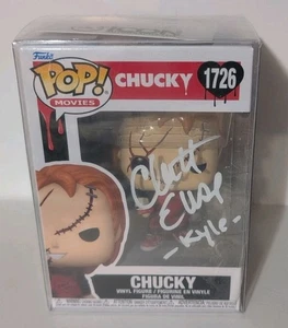 Funko Pop 1726 Chucky Valentine's Child's Play Signed Christine Elise - Kyle COA - Picture 1 of 16
