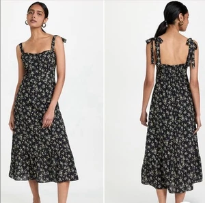 O.P.T Anthropologie Sommerkleid schwarz Blumen Größe Medium - Bild 1 von 7