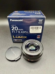 PANASONIC LUMIX G 20mm F1.7 II ASPH. BLACK for M4/3 mount - Picture 1 of 2