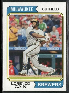 2023 TOPPS HERITAGE LORENZO CAIN MILWAUKEE BREWERS #392 - Picture 1 of 2
