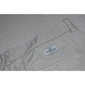 Vineyard Vines Club Golf Shorts Mens Size 36 Flat Tan Chinos Khakis Cotton - Picture 1 of 8