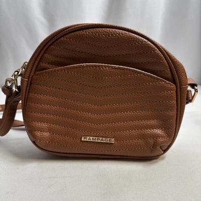Bolso Bandolera Rampage Pequeño Marrón Para Mujer Cartera Cuero Sintético Foto 1 de 4