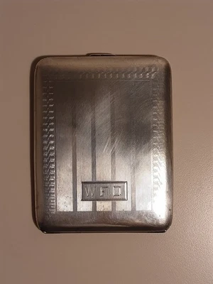 Estojo de cigarro antigo de prata esterlina - Elgin - Imagem 1 de 4