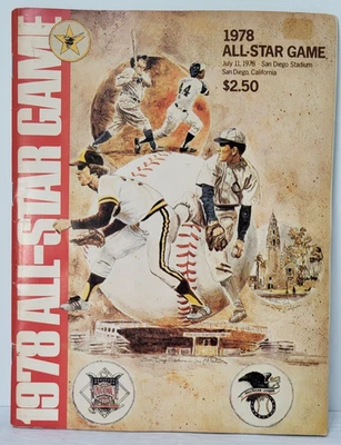 1978 MLB All-Star Game Official Program-Unscored San Diego - Image 1 of 4