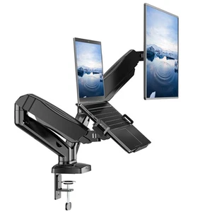 WALI Laptop Mount for Desk, Laptop Arm Mount for 17"-32”Computer Screen and 1... - Afbeelding 1 van 8
