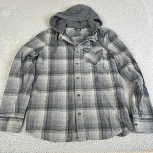 Vans Off The Wall Sweatshirt Herren S grau Hoodie Knopf Pullover Surf Skate Shirt - Bild 1 von 16