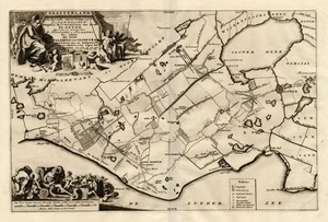 Antique Map-GAASTERLAND-NETHERLANDS-Halma-1718 - Picture 1 of 1