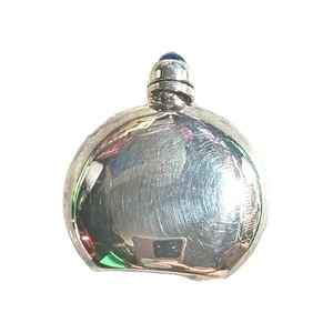 Ormex Taxco Sterling Silver Blue Art Glass Finial Perfume Bottle - Picture 1 of 4