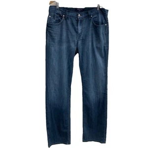 Fidelity Jeans Uomo Dritto 50-11 Liverpool Elasticizzato Made In USA Vestibilità Blu - Foto 1 di 16