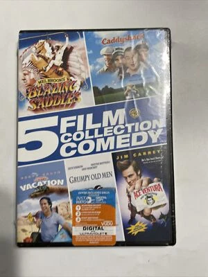 5 Film Comedy Collection (DVD) Blazing Saddles Caddyshack Vacation Ace Ventura - Image 1 of 4