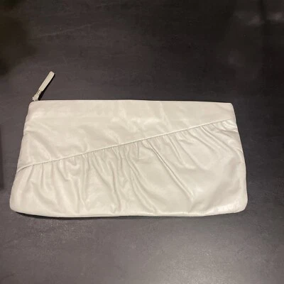 Винтажная сумка-клатч Кошелек Женские 60-е 70-е Ремешок Светло-серый - Изображение 1 из 4