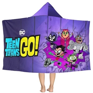 Toalla de playa para adolescentes titanes toalla de baño poncho con capucha para niños niño niña natación - Imagen 1 de 9