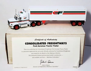 Matchbox Consolidated Freightways Ford Aeromax Tractor Trailer DYM38008 - Picture 1 of 4