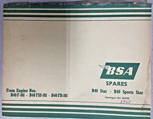Factory 1965 BSA B40 Star, Sports Star illustrated parts list - Picture 1 of 2