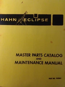 Hahn Eclipse EPT 120 116 124R PPDT EPDT-128-R 224 Walk-Behind Tiller Teile Handbuch - Bild 1 von 2