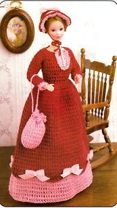VINTAGE Fashion Doll Dress/Crochet Pattern - Picture 1 of 1