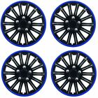 KIA RIO Car Wheel Trims Hub Caps Plastic Covers Lighting 15" Black & Blue