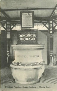 C-1910 Siskiyou California Railroad Trinkbrunnen Shasta Postkarte 12722 - Bild 1 von 2
