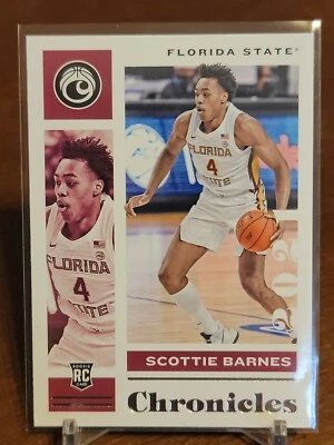 2020-21 Panini Chronicles Draft Picks Scottie Barnes RC #7 Toronto Raptors  - Image 1 of 2
