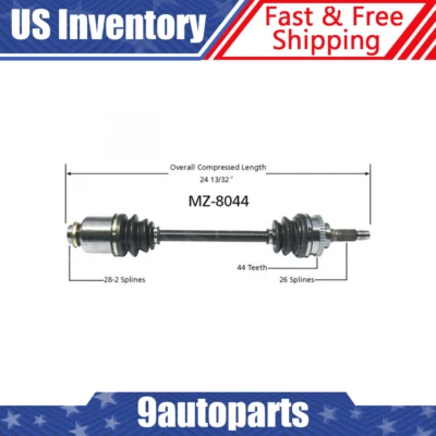 适用于 1998 1999 年 2000 起亚 Sephia Spectra 右前 CV 轴 CV 联合组件 — 第 1/4 张图片
