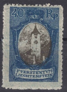 Liechtenstein 1921 Architecture Landscapes Mi#57 mint hinged - Picture 1 of 2