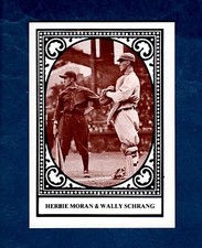 #30 HERBIE MORAN & A's WALLY SCHANG~1914 MIRACLE BOSTON BRAVES 1980 TCMA card