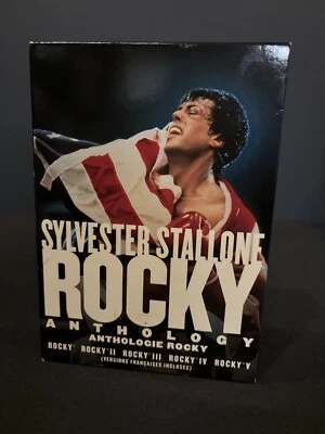 The Rocky Anthology DVD 2007 5 Disc Box Set Sylvester Stallone Boxing MOVIES - Image 1 of 4