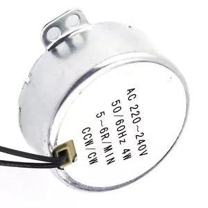1pc 220-240V AC Synchronous Motor Geared Motor 4W CW/CCW 5-6RPM♡ - Picture 1 of 22