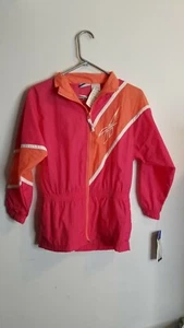 NWT NEW Youth Girls Medium Reebok Full Zip Logo VTG 90s Athletic Jacket - Picture 1 of 5