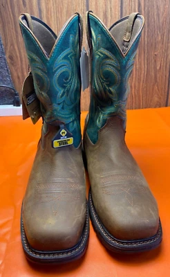 Georgia Boot Carbo-Tec LT Mujer SPR Cuero Pull-On/Cremallera Punta de Acero Bota 9.5W Foto 1 de 4