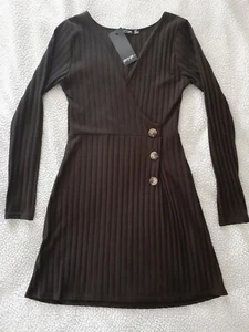 NEU mit Etikett. Braunes Damenkleid von Nasty Gal. Größe 8 - Bild 1 von 8