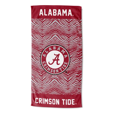 Northwest NCAA Alabama Crimson Tide State Line Beach Towel, 30x60 Cover