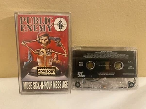 PUBLIC ENEMY MUSE SICK-N-HOUR MESS AGE HIP-HOP EAST COAST DEF JAM CASSETE TAPE - Picture 1 of 2