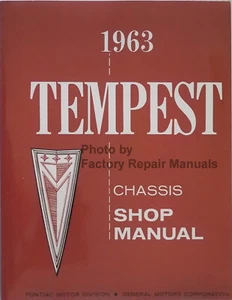 1963 Pontiac LeMans Tempest and Safari Service Manual Shop Repair Reprint - Foto 1 di 2