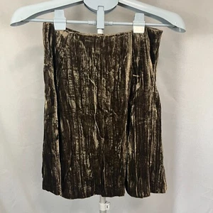 Maeve Anthropologie A-Linien Rock Damen 0 grün Velour glänzend Viskose Stretch - Bild 1 von 8