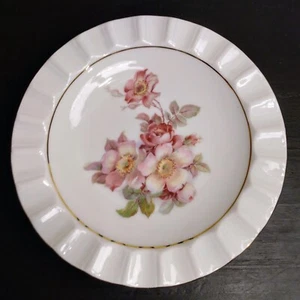 Bavaria Schumann Arzberg Germany Wild Rose Butter Dish / Ashtray Vintage #43 - Picture 1 of 7