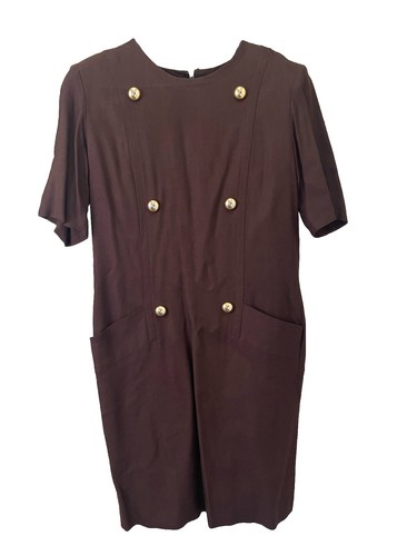 Abito donna marrone vintage Givenchy Made France