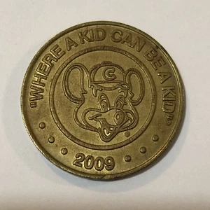 2009 CHUCK E. CHEESE Token, “WHERE A KID CAN BE A KID.”, VIDEO ARCADE TOKEN - Bild 1 von 4